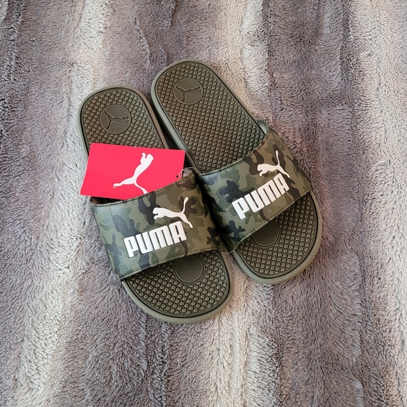 Puma Shoes - Puma Camo slides NWT Size 9/Youth size 7